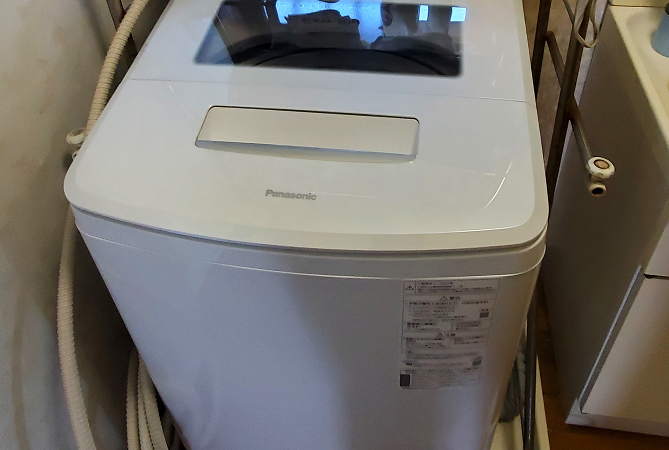 岐阜県関市で洗濯機の納品　NA-SJFA808